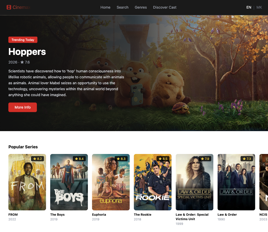 Cinemax - Movie App